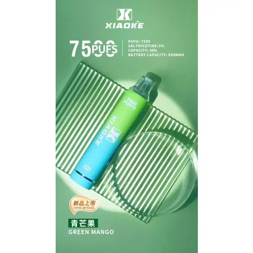 17331094611920aca4fc1000581ac903be1a1db13d_local-500x500-1.webp XIAOKE梟客7500口拋棄式電子煙 網狀霧化技術長效穩定輸出 8ml大容量高規格定位 台灣現貨