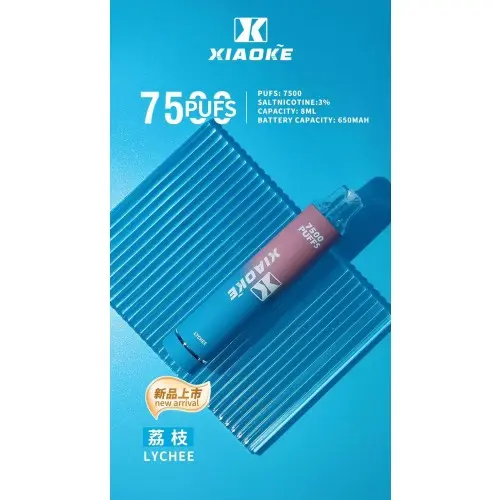 1733109461ff332b3cd8883f5d666badbca7b6a4ed_local-500x500-1.webp XIAOKE梟客7500口拋棄式電子煙 網狀霧化技術長效穩定輸出 8ml大容量高規格定位 台灣現貨