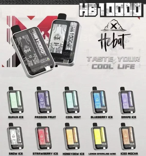 173c3b35a62d031e8fda2cbfdf05aa94.webp Hebat喜貝系列 10000口大容量拋棄式電子煙 15ml儲油艙替換系統 5%尼古丁鹽 台灣現貨