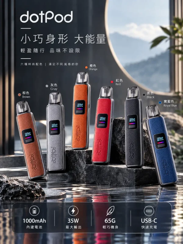 ChatGPT-Image-2026年9月6日-下午05_50_51.webp DotPod Pro 注油主機 1000mAh 大容量電池 35W 功率輸出 2ml 容量 台灣現貨