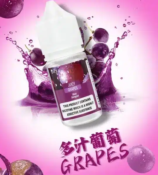 DIYA-煙油-30m-l-POD-專用-台灣-多汁葡萄.webp 【買5瓶送MKG主機】DIYA叮啞尼古丁鹽煙油 防嗆順口配方技術 30ml大容量注油小煙通用 台灣現貨