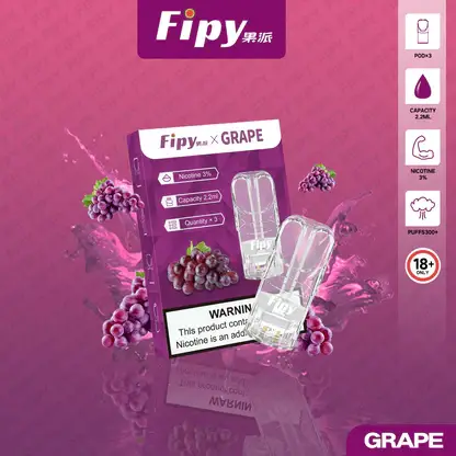 【買三贈主機】Fipy果派一代通用煙彈 2.2ml容量 3%尼古丁鹽 頂級陶瓷芯 全台現貨秒發
