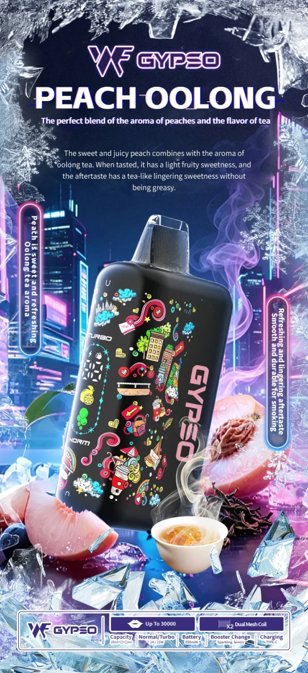 GYPSO 滿天星30000口拋棄式電子煙 14W-21W雙功率切換 掌上旗艦高規格機身 台灣現貨秒發