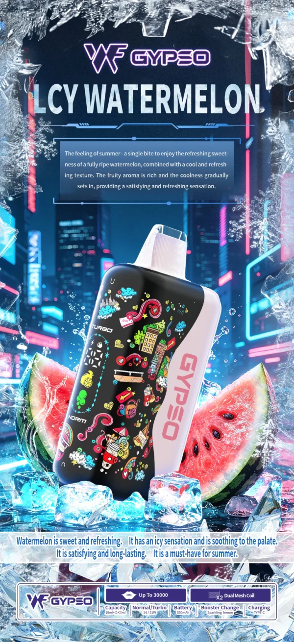 GYPSO 滿天星30000口拋棄式電子煙 14W-21W雙功率切換 掌上旗艦高規格機身 台灣現貨秒發