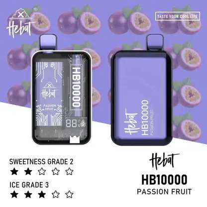 Hebat喜貝拋棄式一次性10000口.webp Hebat喜貝系列 10000口大容量拋棄式電子煙 15ml儲油艙替換系統 5%尼古丁鹽 台灣現貨