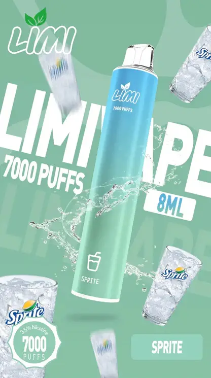 LIMI 冰感水果系列 7000口 炫彩吸氣發光視覺設計 結合可充電大電量與高解析清涼口感