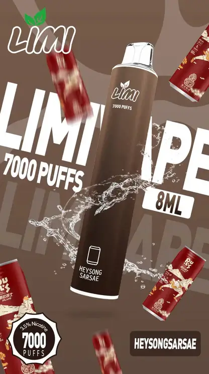 LIMI 冰感水果系列 7000口 炫彩吸氣發光視覺設計 結合可充電大電量與高解析清涼口感