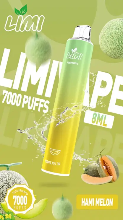 LIMI 冰感水果系列 7000口 炫彩吸氣發光視覺設計 結合可充電大電量與高解析清涼口感