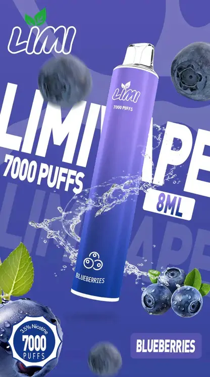 LIMI 冰感水果系列 7000口 炫彩吸氣發光視覺設計 結合可充電大電量與高解析清涼口感