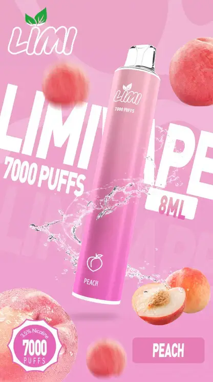 LIMI 冰感水果系列 7000口 炫彩吸氣發光視覺設計 結合可充電大電量與高解析清涼口感