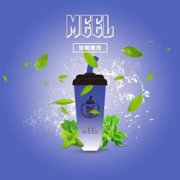 MEEL奶茶杯-薄荷-1000x1000-1.webp MEEL 奶茶杯 6000口大容量拋棄式電子煙 600mAh長效電力與智慧Type-C快充 3%順滑濃度
