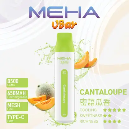 MEHA-8500口-VBar小白條-13.webp MEHA VBar 魅嗨小白條 8500口拋棄式電子煙 Mesh網綿芯 3%尼古丁鹽 Type-C 快充 台灣現貨