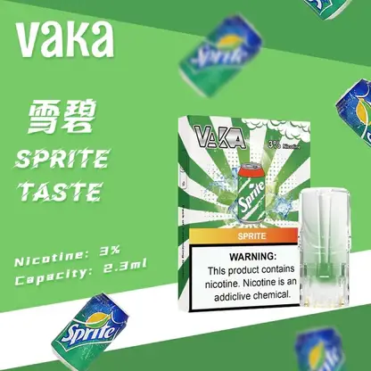 VAKA 一代通用煙彈 3% 尼古丁鹽順滑不刺激 日常隨身備用與囤貨首選 七彩閃爍燈效添增夜間使用樂趣