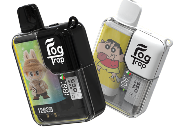b71eda29f2293ea5892e173c93e9cde5.png 【買十送一】Fog Trap 蠟筆小新×LABUBU 12000口拋棄式電子煙 隨身潮玩備用設備 油電雙顯 台灣現貨秒發