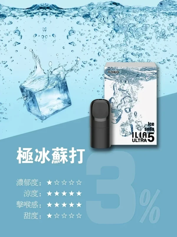 【買四盒送主機】ILIA 哩亞五代通用煙彈 全新陶瓷芯防漏升級技術 3%尼古丁鹽超濃郁順滑擊喉 台灣現貨
