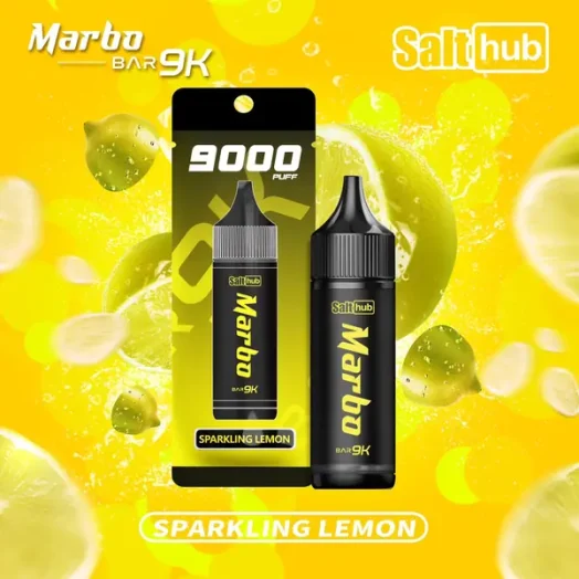marbo-9k-sparkling-lemon-524x524-1.webp Marbo Bar 9000口拋棄式電子煙 650mAh電池 14ml油艙 Mesh網狀芯 Type-C快充 台灣現貨
