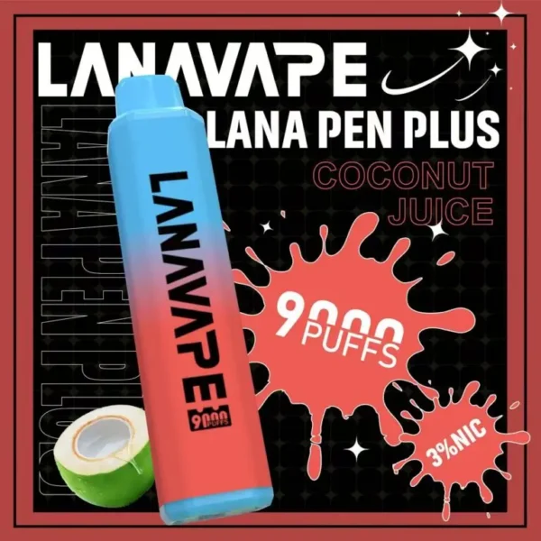 圖片_20260721191447-768x768 LANA PEN PLUS 9000口拋棄式電子煙 長效續航隨身設備 650mAh電量 15ml儲油 台灣現貨